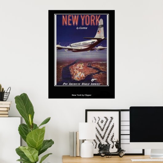 New York Poster Print (Thuiskantoor)