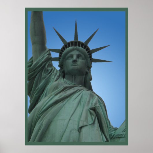 New York Poster Statue of Liberty New York Print (Voorkant)