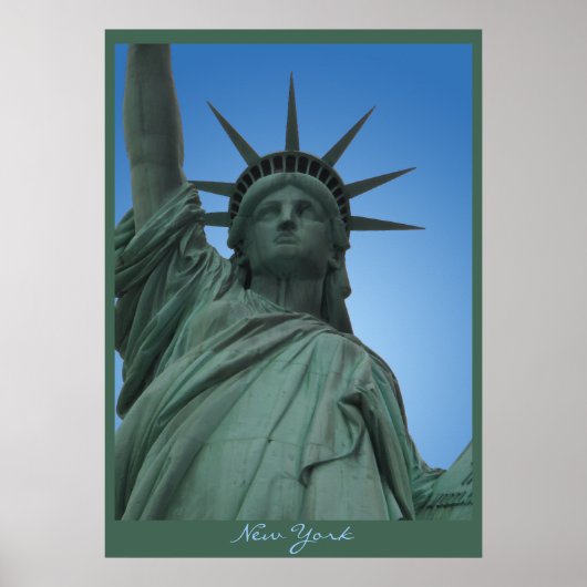 New York Poster Statue of Liberty New York Print (Voorkant)