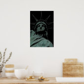 New York Poster Statue of Liberty New York Print (Keuken)