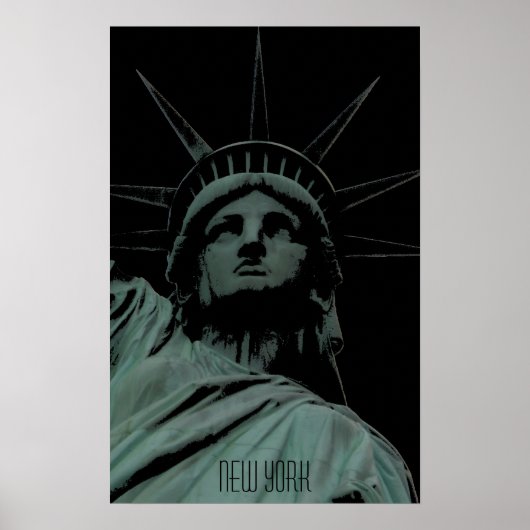 New York Poster Statue of Liberty New York Print (Voorkant)