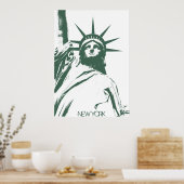 New York Poster Statue of Liberty New York Print (Keuken)