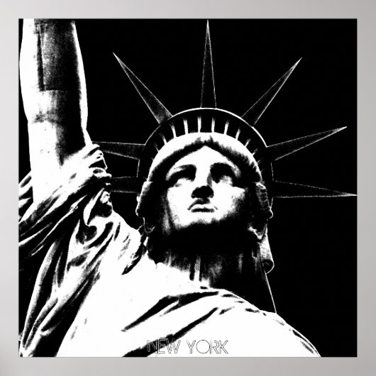 New York Poster Statue of Liberty NYC Souvenir (Voorkant)