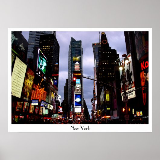 New York Poster Times Square Night NYC Souven (Voorkant)