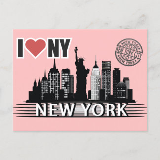 New York Postkarte – Skyline & Big Apple Motiv Feestdagenkaart