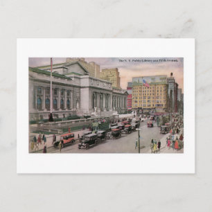 New York Public Library Briefkaart