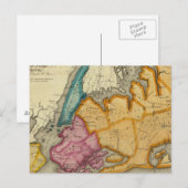 New York, Queens, Kings, Richmond counties Briefkaart (Voorkant / Achterkant)