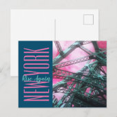 New York-Queensboro Bridge Briefkaart (Voorkant / Achterkant)