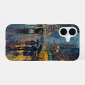 New York Rain iPhone 16 Hoesje (Achterkant horizontaal)