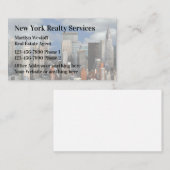 New York Real Estate Agent Visitekaartje (Voorkant / Achterkant)