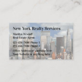 New York Real Estate Agent Visitekaartje (Voorkant)
