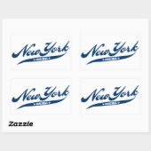 New York Rechthoekige Sticker (Vel)