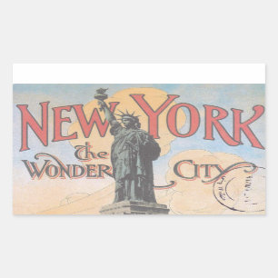 New York Rectangle Stickers