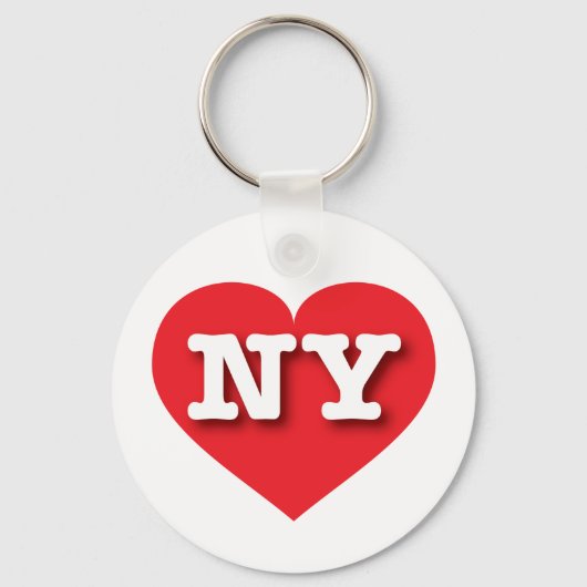 New York Red Heart - Ik hou van NY Sleutelhanger (Voorkant)