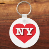 New York Red Heart - Ik hou van NY Sleutelhanger (Voorkant)