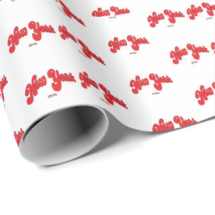 New-York-Red Logo Arc-typografie Cadeaupapier