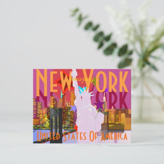  New York reizen Briefkaart (Staand voorkant)