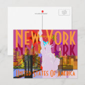  New York reizen Briefkaart (Voorkant / Achterkant)