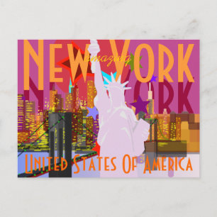 New York reizen Briefkaart