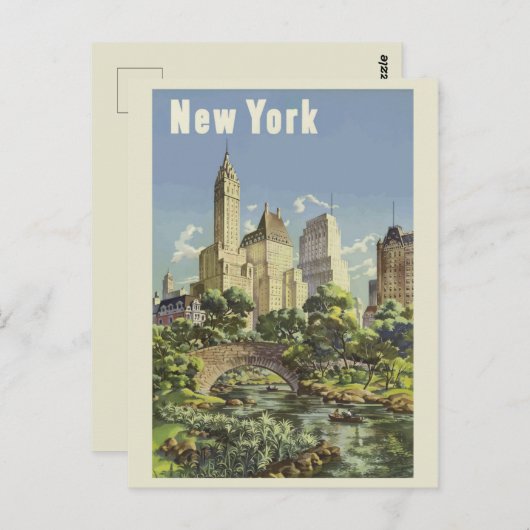 New York reizen Briefkaart (Voorkant / Achterkant)