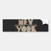  New York reizen Bumpersticker (Voorkant)