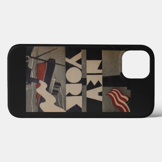 New York reizen Case-Mate iPhone Case (Achterkant (horizontaal))
