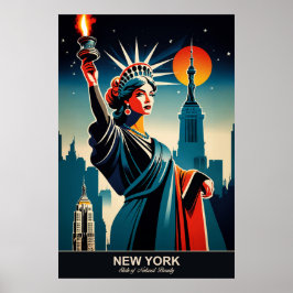 New York: Reizen door de staat van natuurlijke sch Poster