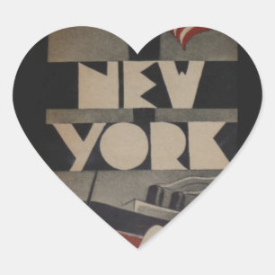  New York reizen Hart Sticker