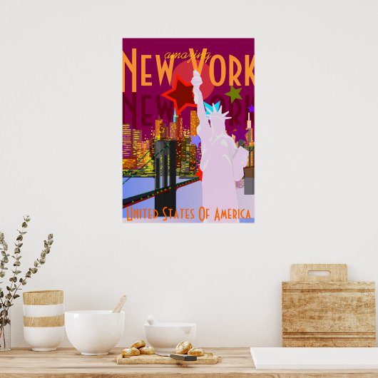 New York reizen Poster (Keuken)