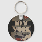 New York reizen Sleutelhanger (Voorkant)
