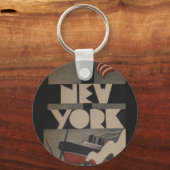 New York reizen Sleutelhanger (Voorkant)
