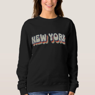New York Retro 80s Chrome City Trui