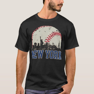 New York Retro honkballiefhebber ontmoet op Game D T-shirt