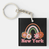 New York Retro Style Sleutelhanger (Voorkant)
