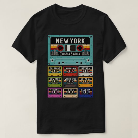 New York Retro T-shirt (Design voorkant)