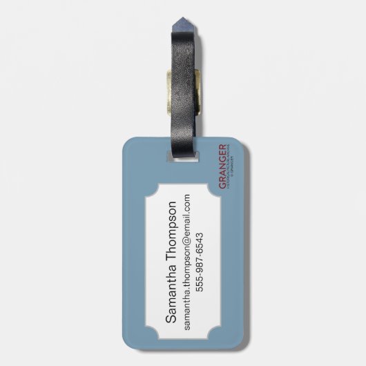 New York: Ritz Tower Bagagelabel (Achterkant verticaal)