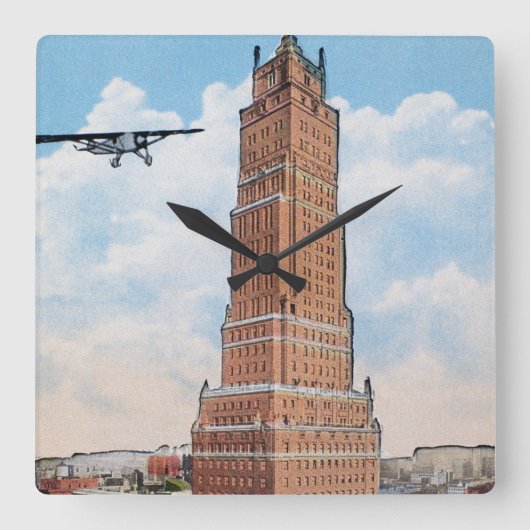 New York: Ritz Tower Vierkante Klok (Voorkant)