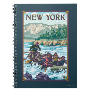 New York River Rafting Scène Notitieboek