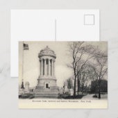 New York, Riverside Park Monument, 1905 Briefkaart (Voorkant / Achterkant)