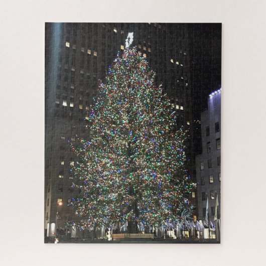 New York Rockefeller Center kerstboom NYC Legpuzzel (Verticaal)