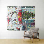 New York Rockefeller center kerstschaatsen Wandkleed (In Situ (horizontaal))