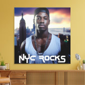 NEW YORK ROCKS - NYC CANVAS AFDRUK (Insitu (Woonkamer))
