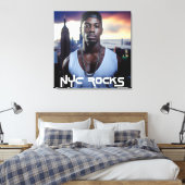NEW YORK ROCKS - NYC CANVAS AFDRUK (Insitu (Slaapkamer))