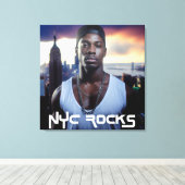 NEW YORK ROCKS - NYC CANVAS AFDRUK (Insitu (Houten vloer))