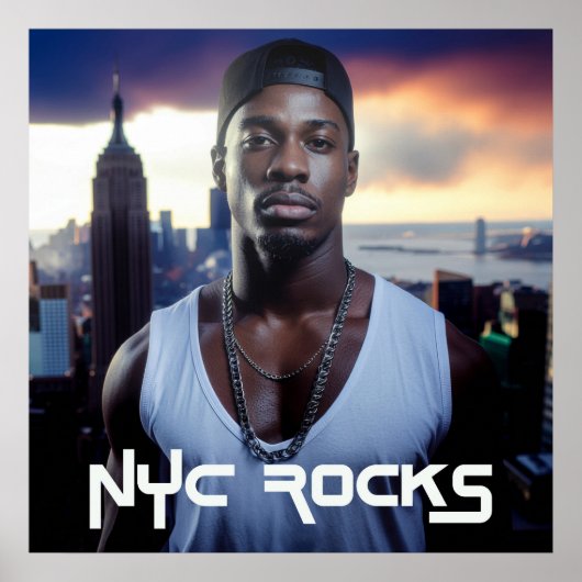 NEW YORK ROCKS - NYC POSTER (Voorkant)