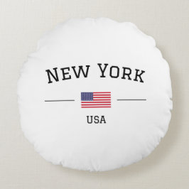 New York Rond Kussen