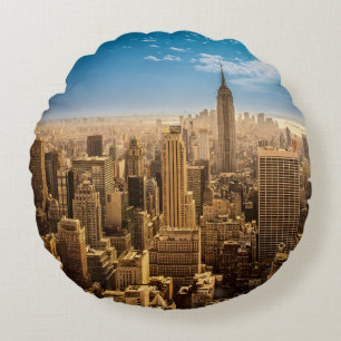 New York Rond Kussen