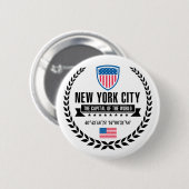 New York Ronde Button 5,7 Cm (Voorkant /achterkant)