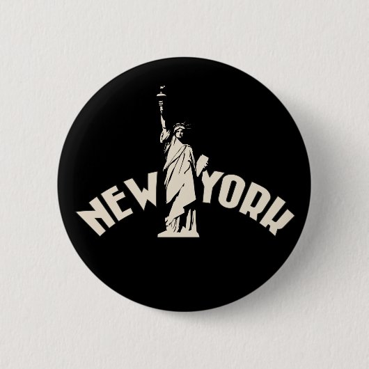 New York Ronde Button 5,7 Cm (Voorkant)