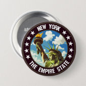New York Ronde Button 7,6 Cm (Voorkant /achterkant)